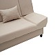 Kαναπές-Κρεβάτι Tiko Pakoworld 3Θέσιος Αποθηκευτικός Χώρος Ύφασμα Μπεζ 200X85X90Εκ