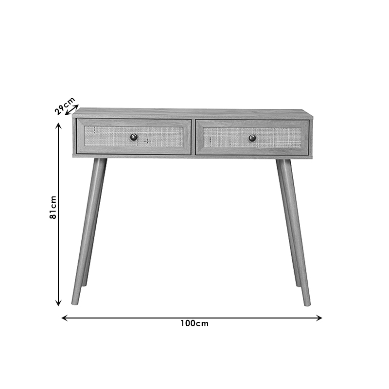 Κονσόλα Oslo Pakoworld Sonoma 100X29X81Εκ