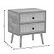 Κομοδίνο Oslo Pakoworld Sonoma 50X39X55Εκ Κομοδίνο Oslo Pakoworld Sonoma 50X39X55Εκ