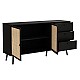 Μπουφές Oslo Pakoworld Μαύρο-Φυσικό 150X39X79Εκ Μπουφές Oslo Pakoworld Μαύρο-Φυσικό 150X39X79Εκ