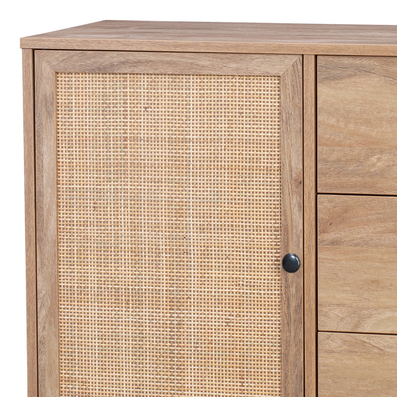 Μπουφές Oslo Pakoworld Σε Sonoma Απόχρωση 85X39X79Εκ