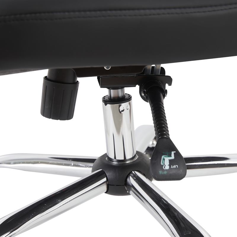 Καρέκλα Γραφείου Διευθυντή Morales Pakoworld Pu Μαύρο 60X70X118-124Εκ