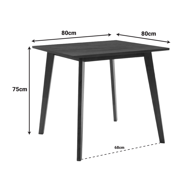 Τραπέζι Benson Pakoworld Mdf Με Καπλαμά Χρώμα Καρυδί 80X80X75Εκ Τραπέζι Benson Pakoworld Mdf Με Καπλαμά Χρώμα Καρυδί 80X80X75Εκ