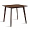 Τραπέζι Benson Pakoworld Mdf Σε Καρυδί Απόχρωση 80X80X75Εκ
