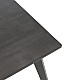 Τραπέζι Benson Pakoworld Mdf Με Καπλαμά  Χρώμα Rustic Grey 120X75X75Εκ