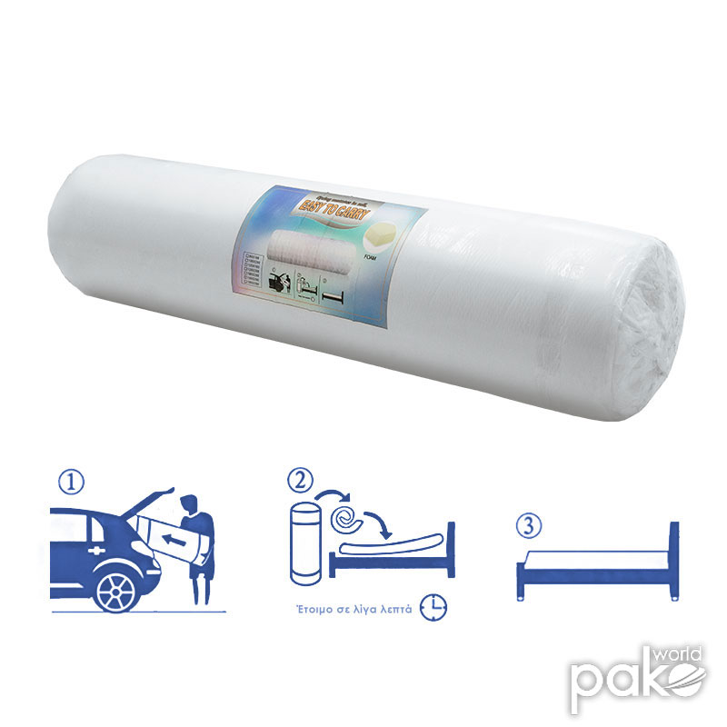 Στρώμα Levander Pakoworld Bonnel Springs Roll Pack Μονής Όψης 15-17Cm 100X200Εκ Στρώμα Levander Pakoworld Bonnel Springs Roll Pack Μονής Όψης 15-17Cm 100X200Εκ