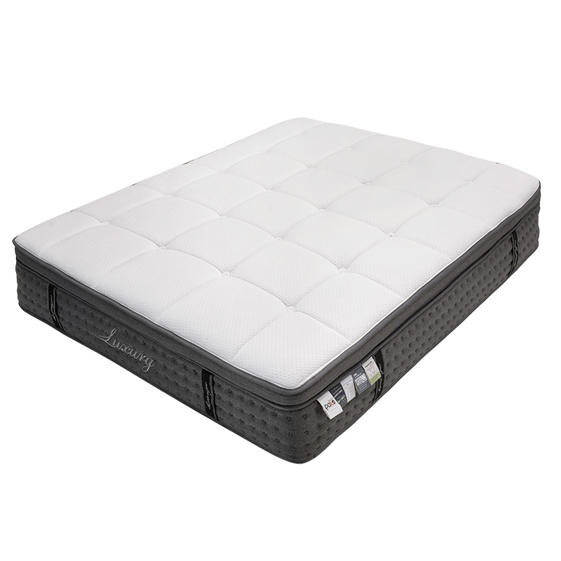 Στρώμα Luxury Pakoworld Pocket Spring+Gel Memory Foam+Latex Διπλής Όψης Aloe Vera 34-36Cm 150X200Εκ