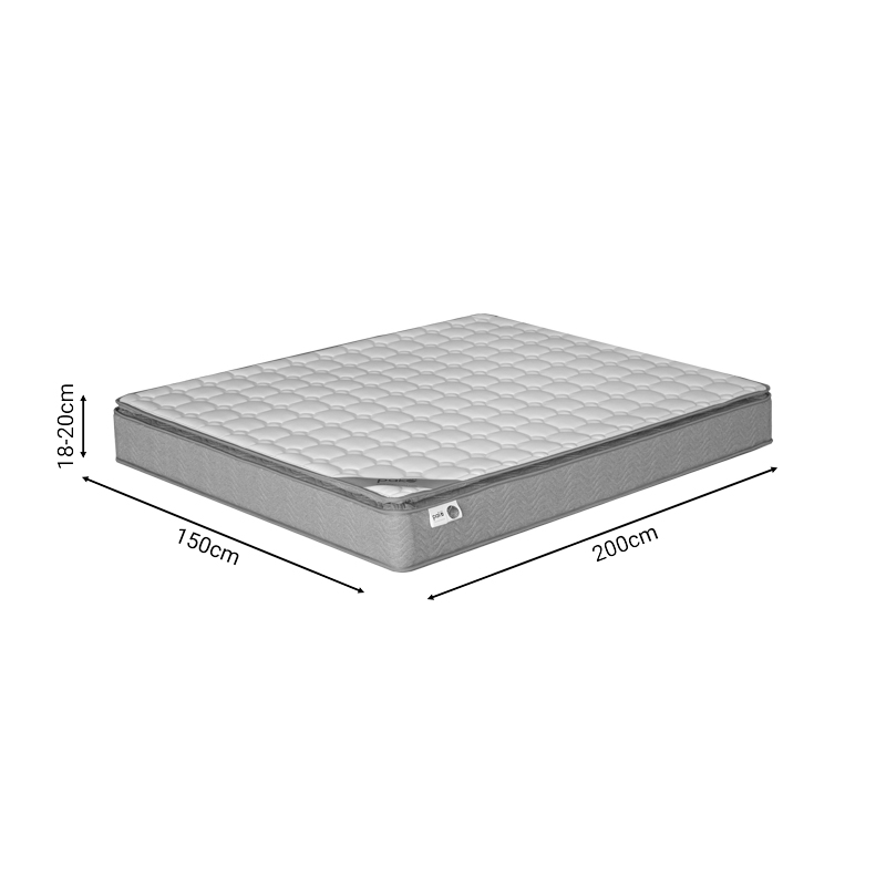 Στρώμα Perfecto Pakoworld Continuous Springs Μονής Όψης Ανώστρωμα 18-20Cm 150X200Εκ