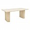Τραπέζι Loozir Pakoworld Mdf Σε Λευκή Όψη Τραβερτίνας 180X90X75Εκ
