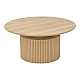Τραπέζι Σαλονιού Opols Pakoworld Mdf Σε  Φυσική Απόχρωση Φ90X42Εκ