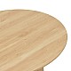 Τραπέζι Σαλονιού Opols Pakoworld Mdf Σε  Φυσική Απόχρωση Φ90X42Εκ