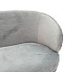Καναπές 2Θέσιος Rony Pakoworld Βελούδο Γκρι-Χρυσό 132X82X83Εκ