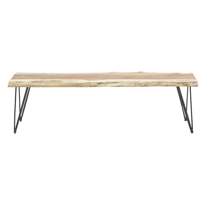 Παγκάκι Tacy Pakoworld Μασίφ Ξύλο 4Εκ Καρυδί-Μαύρο 160X40X45Εκ