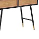 Κονσόλα Hasmia Inart Φυσικό-Μαύρο Ξύλο-Μέταλλο 110X35X76Εκ Κονσόλα Hasmia Inart Φυσικό-Μαύρο Ξύλο-Μέταλλο 110X35X76Εκ