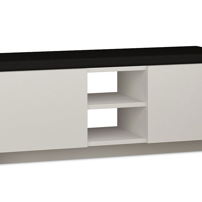 Έπιπλο Εισόδου Σκαμπό-Παπουτσοθήκη Zulla Pakoworld 10 Ζεύγων Λευκό 110X37X43Εκ