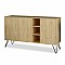 Μπουφές Clara Pakoworld Χρώμα Light Oak 142X35.5X83Εκ