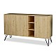 Μπουφές Clara Pakoworld Χρώμα Light Oak 142X35.5X82Εκ