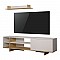 Σύνθετο Σαλονιού Saloon Pakoworld Σε Λευκή-Oak Απόχρωση 160X35.5X44Εκ