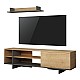 Σύνθετο Σαλονιού Saloon Pakoworld Σε Ανθρακί-Oak Απόχρωση 160X35.5X44Εκ Σύνθετο Σαλονιού Saloon Pakoworld Σε Ανθρακί-Oak Απόχρωση 160X35.5X44Εκ
