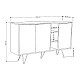 Μπουφές Clara Pakoworld Σε Μόκα-Ανθρακί Απόχρωση 142X35,6X83Εκ Μπουφές Clara Pakoworld Σε Μόκα-Ανθρακί Απόχρωση 142X35,6X83Εκ