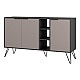 Μπουφές Clara Pakoworld Σε Μόκα-Ανθρακί Απόχρωση 142X35,6X83Εκ Μπουφές Clara Pakoworld Σε Μόκα-Ανθρακί Απόχρωση 142X35,6X83Εκ