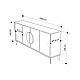 Μπουφές Gora Pakoworld Σε Λευκή Με Μόκα Απόχρωση 180X35.6X82Εκ Μπουφές Gora Pakoworld Σε Λευκή Με Μόκα Απόχρωση 180X35.6X82Εκ
