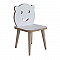 Παιδική Καρέκλα Jerry Pakoworld Λευκό-Φυσικό 30X30X52Εκ