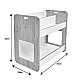 Ραφιέρα Dovere Pakoworld Λευκό Mdf 56X34X55Εκ Ραφιέρα Dovere Pakoworld Λευκό Mdf 56X34X55Εκ