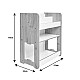 Ραφιέρα Seagull Pakoworld Φυσικό-Λευκό Mdf 57X34X70Εκ Ραφιέρα Seagull Pakoworld Φυσικό-Λευκό Mdf 57X34X70Εκ