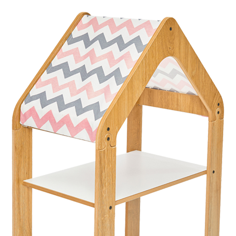 Ραφιέρα Montessori Zoilen Pakoworld Φυσικό-Λευκό-Ροζ Mdf 50X30X80Εκ Ραφιέρα Montessori Zoilen Pakoworld Φυσικό-Λευκό-Ροζ Mdf 50X30X80Εκ
