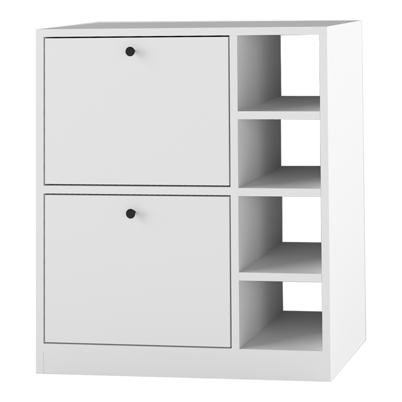 Ντουλάπι Gist Pakoworld Μελαμίνη Σε Λευκή Απόχρωση 70X33X80Εκ