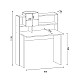 Γραφείο Εργασίας Koogi Pakoworld Σε Oak-Λευκή Απόχρωση 94X60X118Εκ Γραφείο Εργασίας Koogi Pakoworld Σε Oak-Λευκή Απόχρωση 94X60X118Εκ