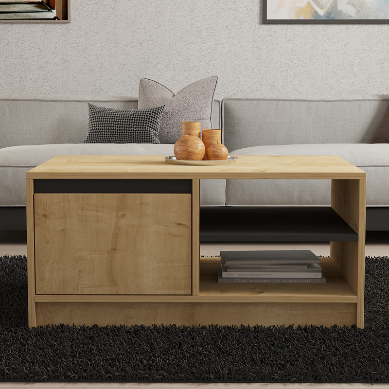 Τραπέζι Σαλονιού Narli Pakoworld Σε Oak Απόχρωση 90X60X45Εκ Τραπέζι Σαλονιού Narli Pakoworld Σε Oak Απόχρωση 90X60X45Εκ
