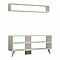 Σύνθετο Σαλονιού Prestige Pakoworld Σε Λευκή Απόχρωση 120X29,6X50Εκ