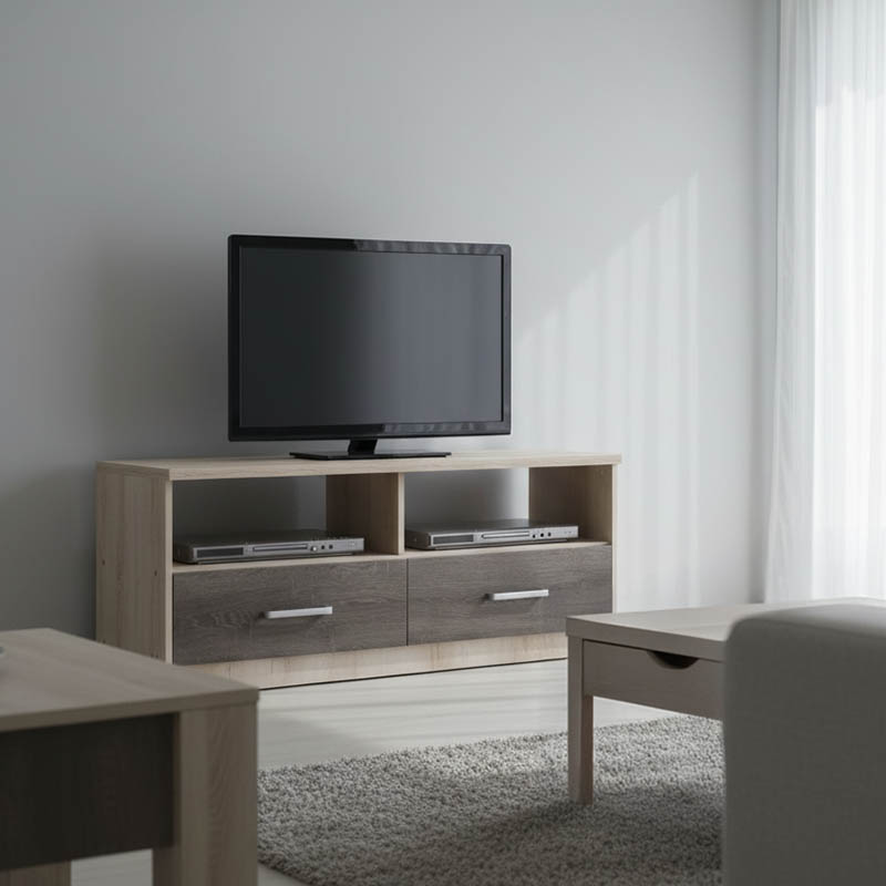 Έπιπλο Τηλεόρασης Olympus Pakoworld Χρώμα Castillo-Toro 120X39,5X50Εκ