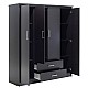 Ντουλάπα Ρούχων Τετράφυλλη Olympus Pakoworld Χρώμα Wenge 159X57X183Εκ Ντουλάπα Ρούχων Τετράφυλλη Olympus Pakoworld Χρώμα Wenge 159X57X183Εκ