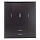 Ντουλάπα Ρούχων Τετράφυλλη Olympus Pakoworld Χρώμα Wenge 159X57X183Εκ Ντουλάπα Ρούχων Τετράφυλλη Olympus Pakoworld Χρώμα Wenge 159X57X183Εκ
