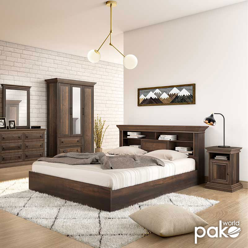 Κρεβάτι Διπλό Mozart Pakoworld Σε Χρώμα Καρυδί 160X200Εκ Κρεβάτι Διπλό Mozart Pakoworld Σε Χρώμα Καρυδί 160X200Εκ