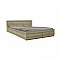Κρεβάτι Ημίδιπλο Olympus Pakoworld Με Συρτάρι Castillo-Oak 140X200Εκ