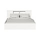 Κρεβάτι Διπλό Olympus Pakoworld Σε Χρώμα Antique Λευκό 160X200Εκ