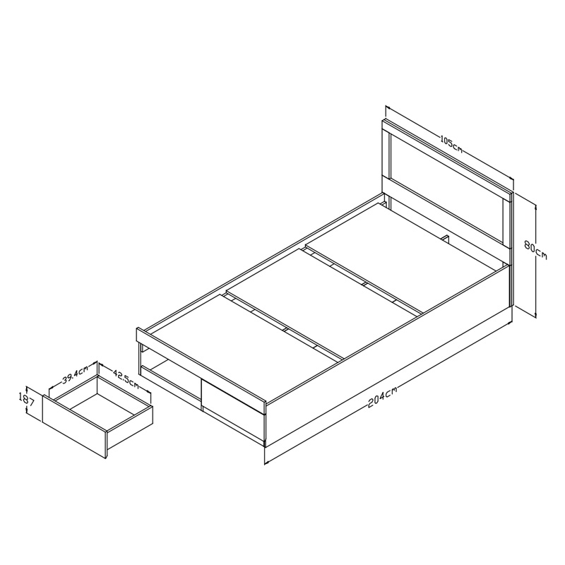 Κρεβάτι Olympus Pakoworld Με Συρτάρι Σε Wenge Απόχρωση 100X200Εκ Κρεβάτι Olympus Pakoworld Με Συρτάρι Σε Wenge Απόχρωση 100X200Εκ