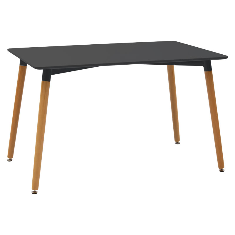 Τραπέζι Natali Pakoworld Επιφάνεια Mdf Μαύρο 120X80X75Εκ