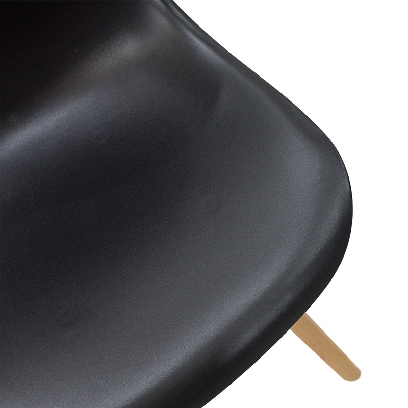 Καρέκλα Julita Pakoworld Pp Μαύρο-Φυσικό Πόδι