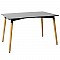 Τραπέζι Natali Pakoworld Επιφάνεια Mdf Μαύρο 150X80X75Εκ