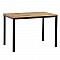 Τραπέζι Witte Pakoworld Mdf/Metal Σε Sonoma Απόχρωση Με Μαύρο Πόδι 110X70X76Εκ