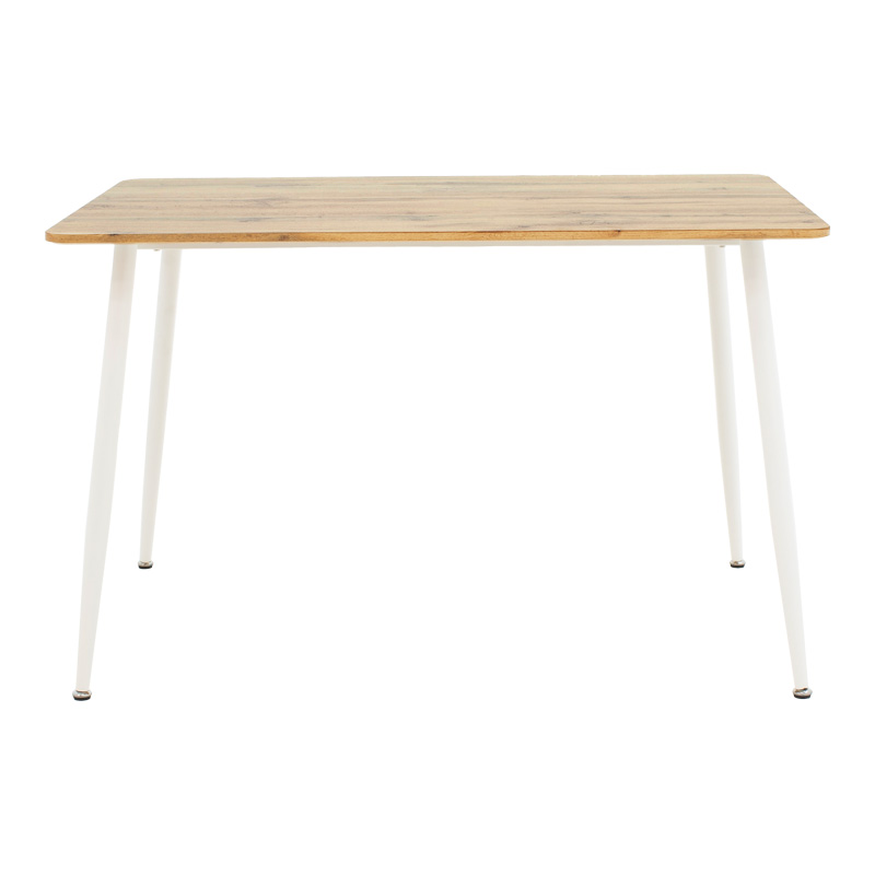Τραπεζαρία Cuba-Caron Pakoworld Σετ 5Τεμ Sonoma-Λευκό 120X80X75Εκ Τραπεζαρία Cuba-Caron Pakoworld Σετ 5Τεμ Sonoma-Λευκό 120X80X75Εκ
