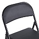 Καρέκλα Niro Pakoworld Πτυσσόμενη Pu-Μέταλλο Σε Μαύρη Απόχρωση 46X46X79Εκ