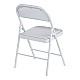 Καρέκλα Niro Pakoworld Πτυσσόμενη Pu-Μέταλλο Σε Λευκή Απόχρωση 46X46X79Εκ