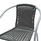 Πολυθρόνα Κήπου Obbi Pakoworld Μέταλλο-Pe Γκρι