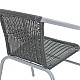 Πολυθρόνα Κήπου Obbi Pakoworld Μέταλλο-Pe Γκρι